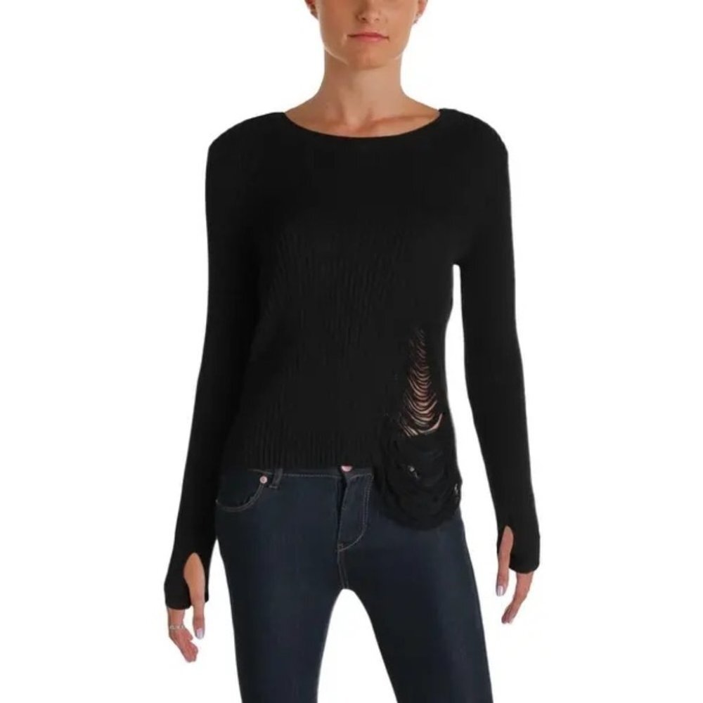 REVOLVE OGD Women’s Sweater Knit Black Small whimsigoth Grunge punk coastal